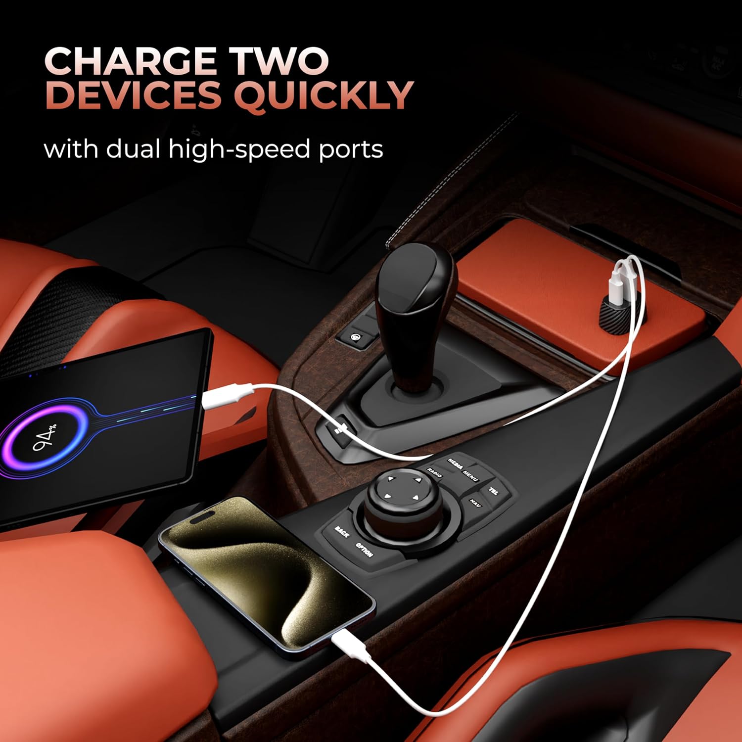 Kanget 51W Dual-Port Car Charger (31W USB-A + 20W USB-C PD) — view 6